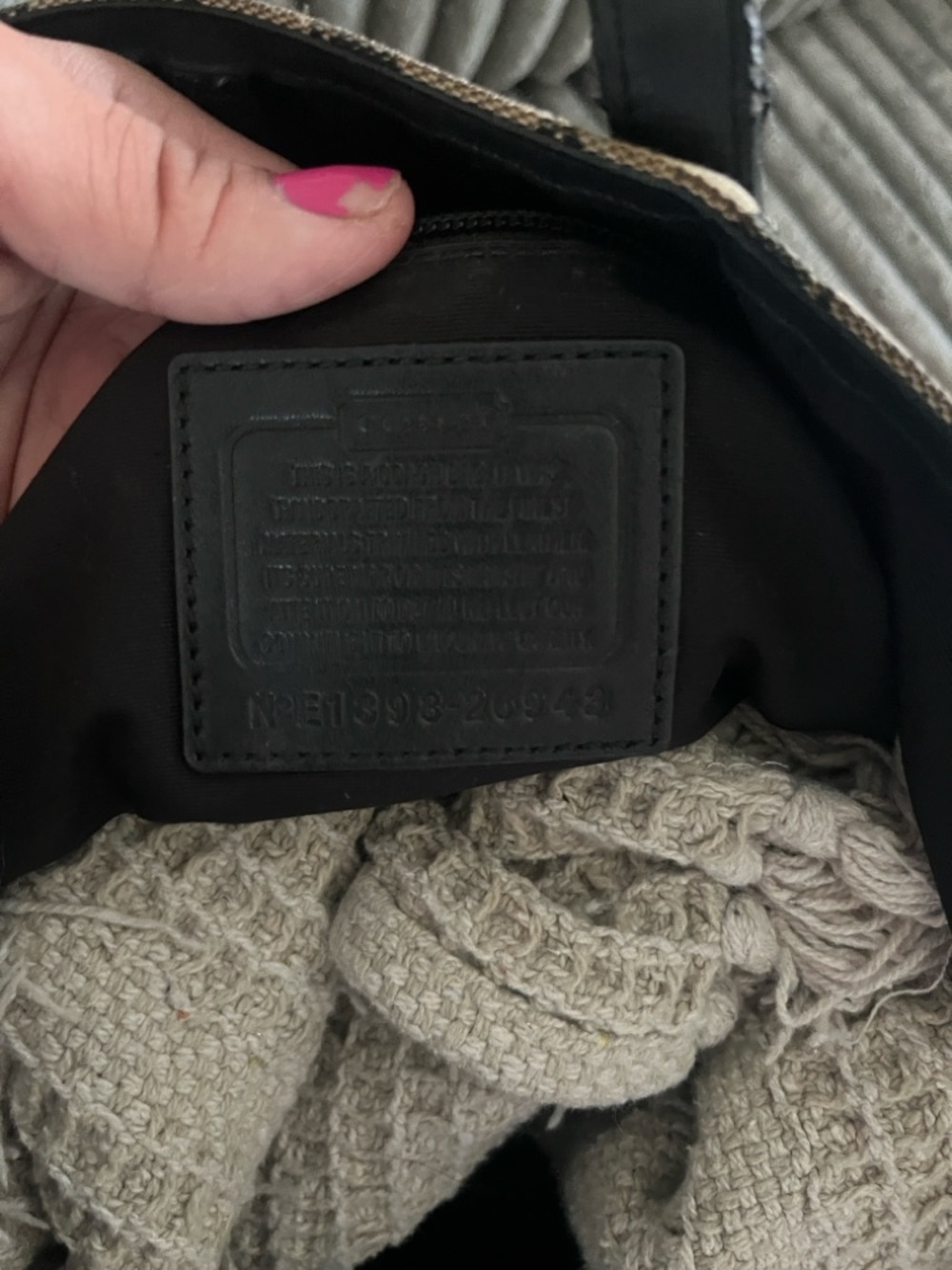 Coach Two-Tone Signature Canvas Tote with Black Leather Base - Picture 4 of 11